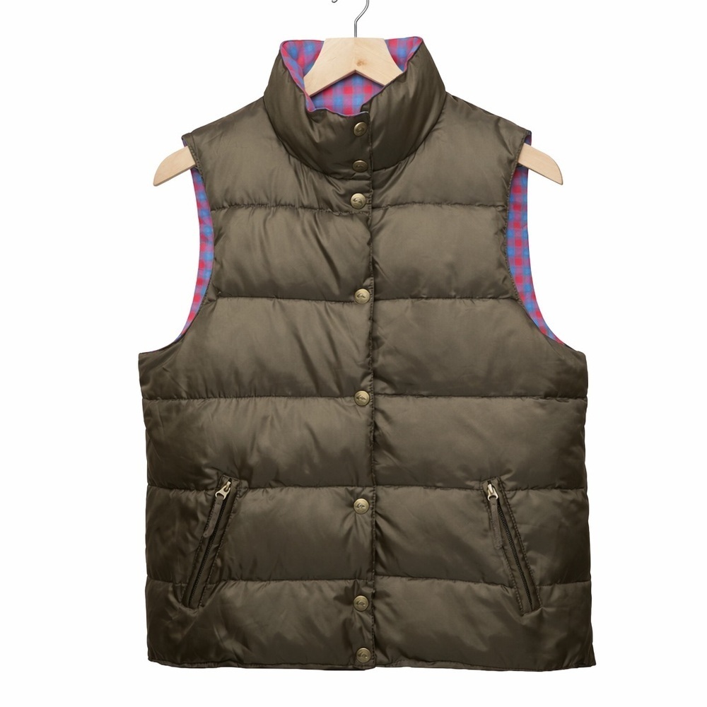 Quiksilver Men's Down Filled Brown Puffer Vest